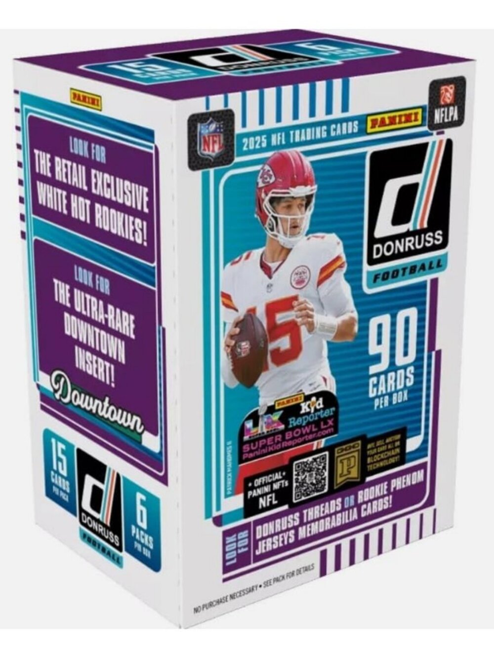 2025 Football Trading Cards Blaster Box - 90 Cards, Rare Downtown Inserts!